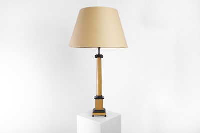 Lot 138 - A neoclassical Siena marble and patinated bronze table lamp