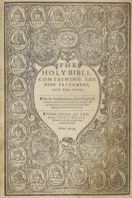 Lot 321 - 1614 BIBLE