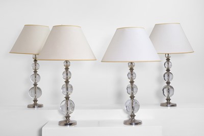 Lot 54 - A set of four 'Glass Ball' table lamps by Charles Edwards