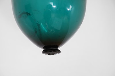 Lot 26 - A green glass mosque lantern
