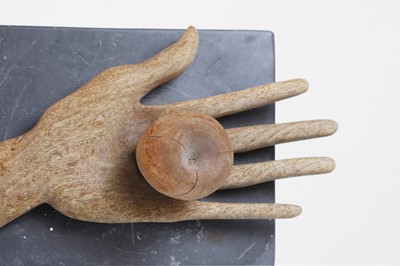 Lot 118 - A carved fruitwood model