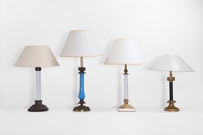 Lot 40 - An assembled set of four table lamps