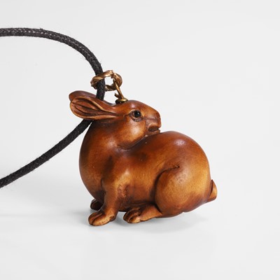 Lot 147 - A Japanese wood carving