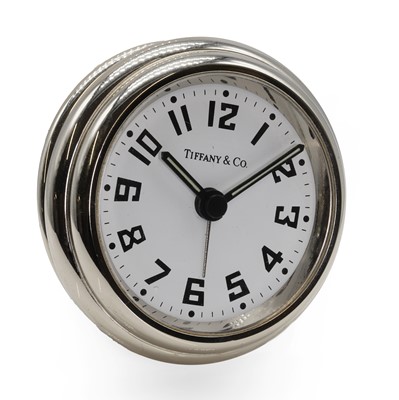 Lot 410 - A quartz Aviator alarm clock, by Tiffany & Co.