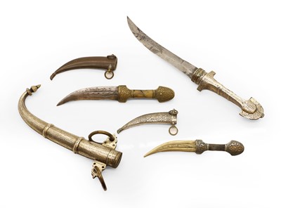 Lot 150 - Three daggers or jambiyas