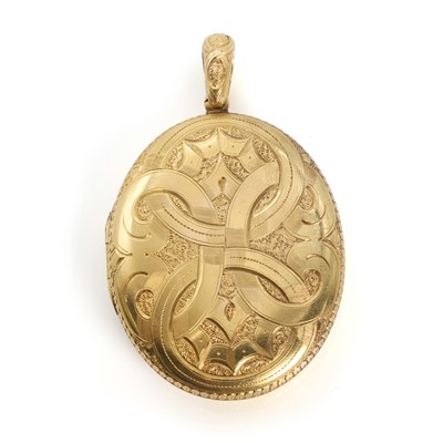 Lot 27 - A Victorian locket pendant