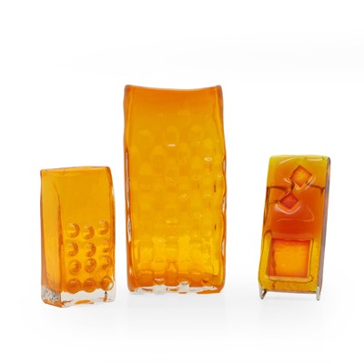 Lot 351 - A collection of Whitefriars Texture Range glass items
