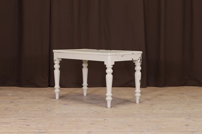 Lot 110 - A painted wooden luggage stand