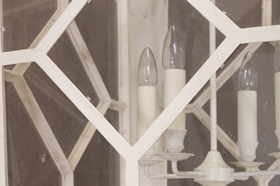 Lot 31 - A large painted-metal hanging lantern
