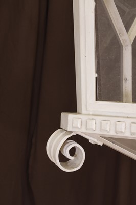 Lot 31 - A large painted-metal hanging lantern
