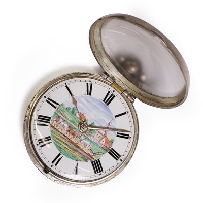Lot 399 - A silver pair cased open faced pocket watch, by Reeve & Sons