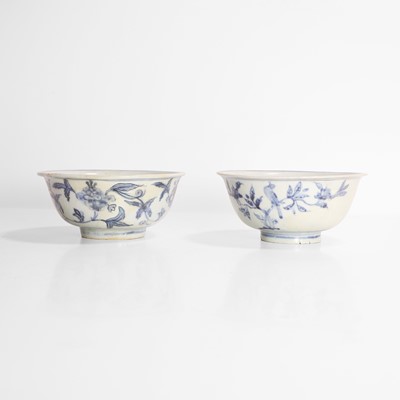 Lot 97 - Two Chinese blue and white bowls
