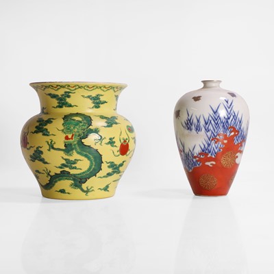 Lot 27 - Two pieces of Japanese Fukagawa ware