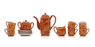 Lot 64 - A Japanese porcelain coffee service