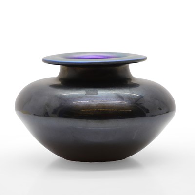 Lot 348 - A Norman Stuart Clarke studio glass vase
