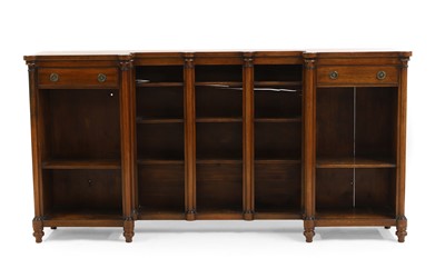 Lot 672 - A Regency-style mahogany low bookcase