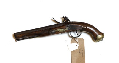 Lot 192 - An English Dragoon flintlock pistol