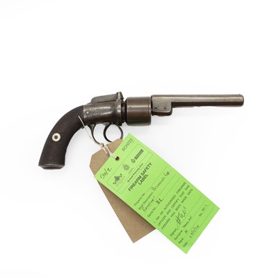 Lot 183 - A six shot transitional percussion revolver