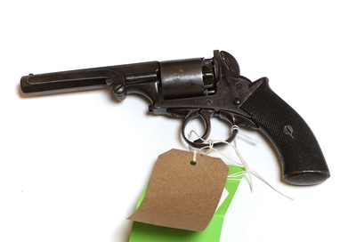 Lot 198 - An open framed Webley style revolver