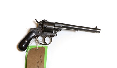 Lot 173 - A pin fire six shot Lefauxcheaux revolver
