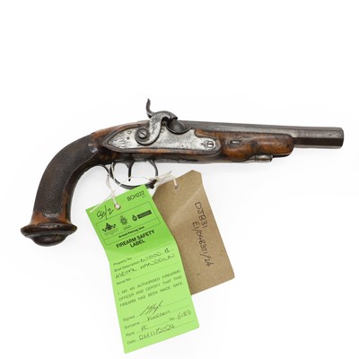 Lot 134 - A Continental travelling percussion pistol