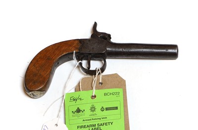 Lot 175A - A Belgium pocket percussion pistol