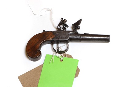 Lot 146 - A flintlock pocket pistol