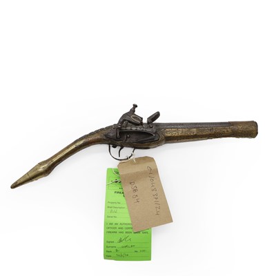 Lot 199 - An Ottoman Miquelet pistol