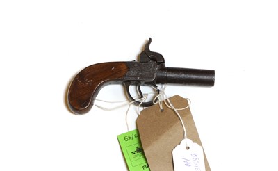 Lot 122 - A boxlock pocket percussion pistol