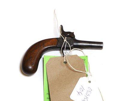 Lot 163 - A percussion muff pistol