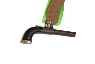Lot 116 - A Belgium percussion pocket pistol