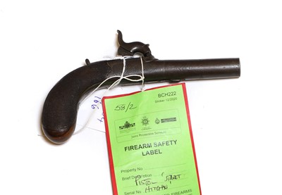Lot 165 - A percussion pocket pistol