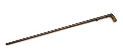Lot 255 - A 28-bore Day's Patent percussion underhammer walking stick gun