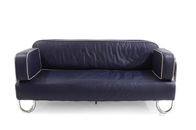 Lot 660 - An Art Deco leather settee
