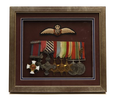 Lot 75 - A rare group WWII medals and ephemera, awarded to Air Commodore ‘Vic’ Willis MBE DSO DFC RAF