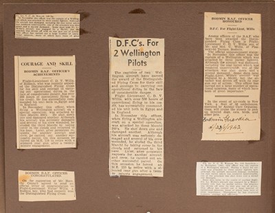 Lot 75 - A rare group WWII medals and ephemera, awarded to Air Commodore ‘Vic’ Willis MBE DSO DFC RAF