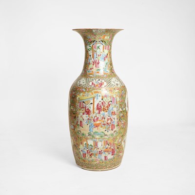 Lot 277 - A Chinese Canton famille rose vase