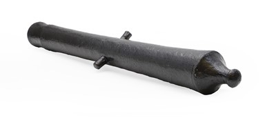 Lot 204 - A muzzle loading iron canon