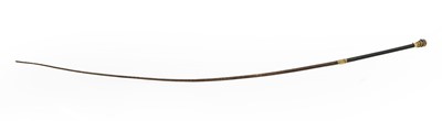 Lot 395 - A Victorian gold-topped riding crop