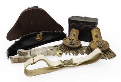 Lot 223 - A military dress bicorn
