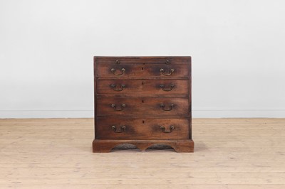 Lot 537 - A small George III mahogany bachelor's chest