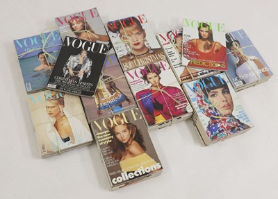 Lot 554 - A collection of Vogue magazines