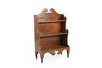 Lot 603 - A mahogany and line inlaid waterfall bookcase