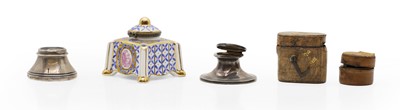 Lot 4 - A collection of inkwells