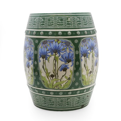 Lot 324 - An Aesthetic movement earthenware garden seat