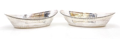 Lot 19 - A pair of silver bread baskets
