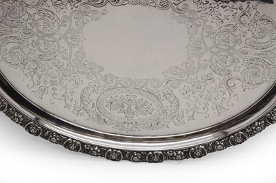 Lot 56 - A twin-handled silver tray