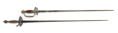 Lot 141 - Two swords, a rapier and a court sword