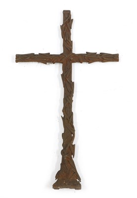 Lot 412 - A cast iron grave marker
