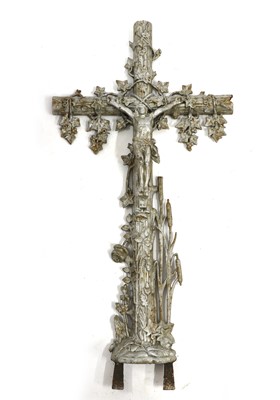 Lot 410 - A cast iron grave marker